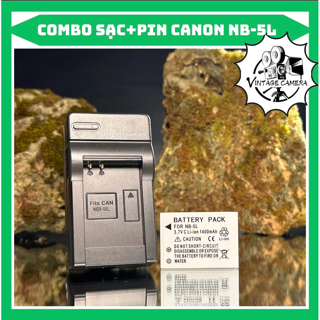 Bộ Sạc Pin Canon NB-5L ( Bộ Sạc Pin thay thế ) dùng cho PowerShot SD700 IS, SD790 IS, SD800 IS, SD85