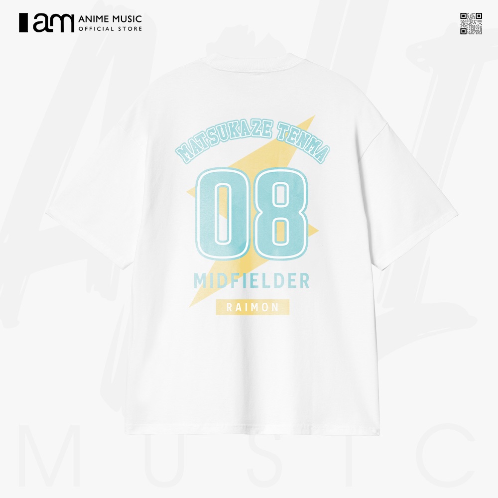 Áo thun Unisex Inazuma Eleven GO Tenma Oversized 100% Cotton ngắn tay