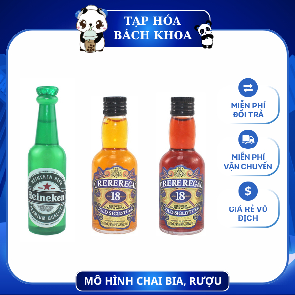 MÔ HÌNH CHAI BIA, CHAI RƯỢU trang trí bánh sinh nhật, trang trí bánh kem, decor bánh