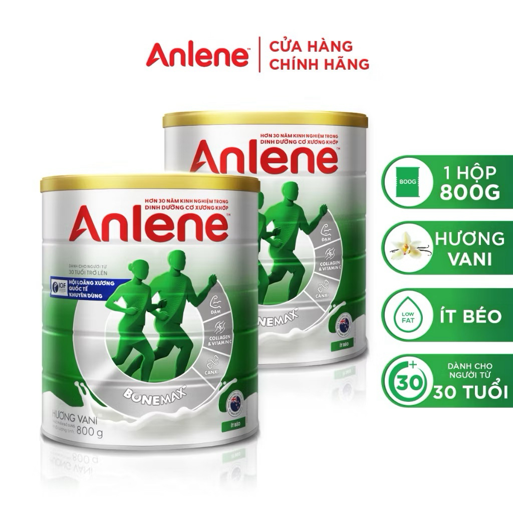 Sữa Bột Anlene Hương Vani 800g