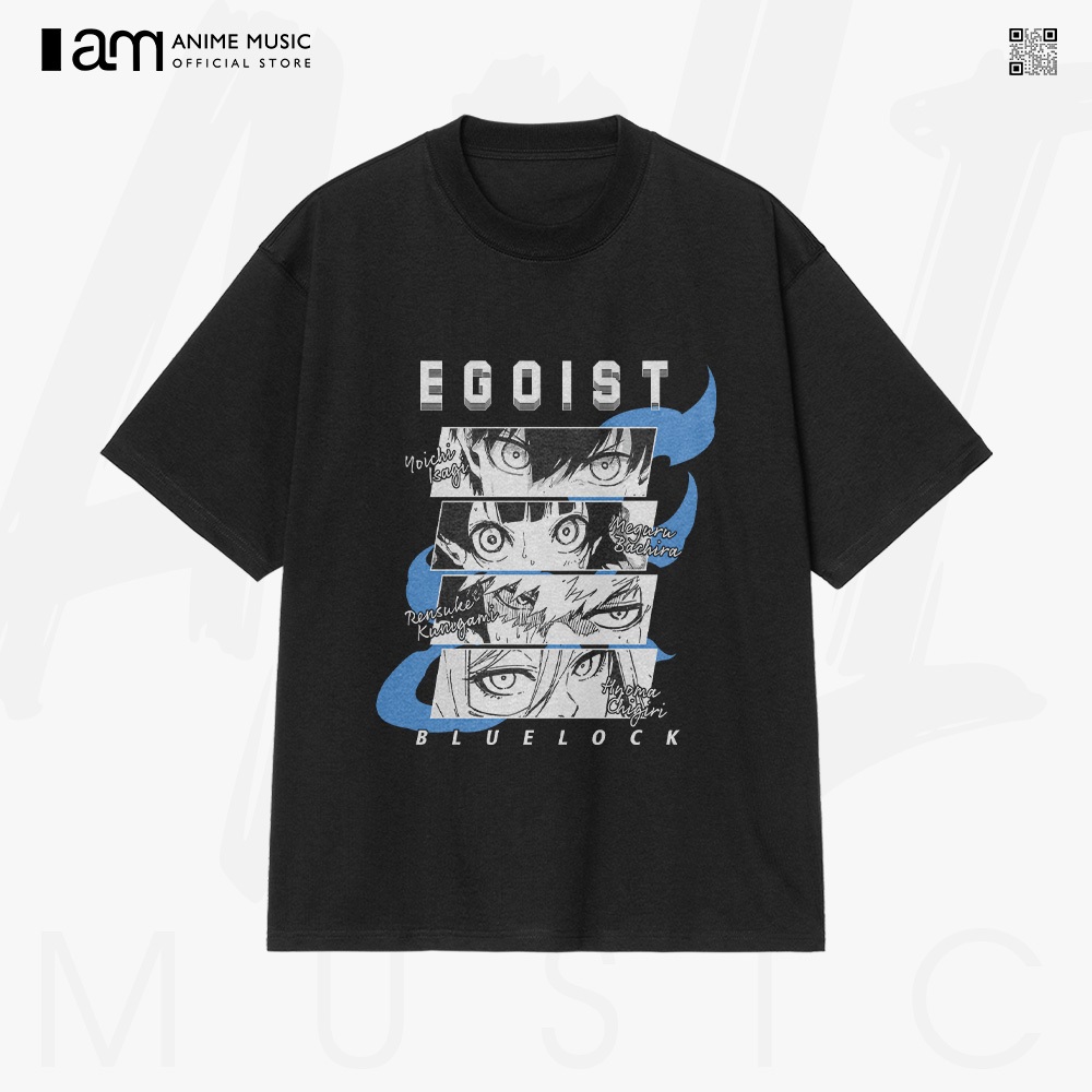 Áo thun Unisex BLUE LOCK EGOIST Color Art Oversized 100% Cotton ngắn tay