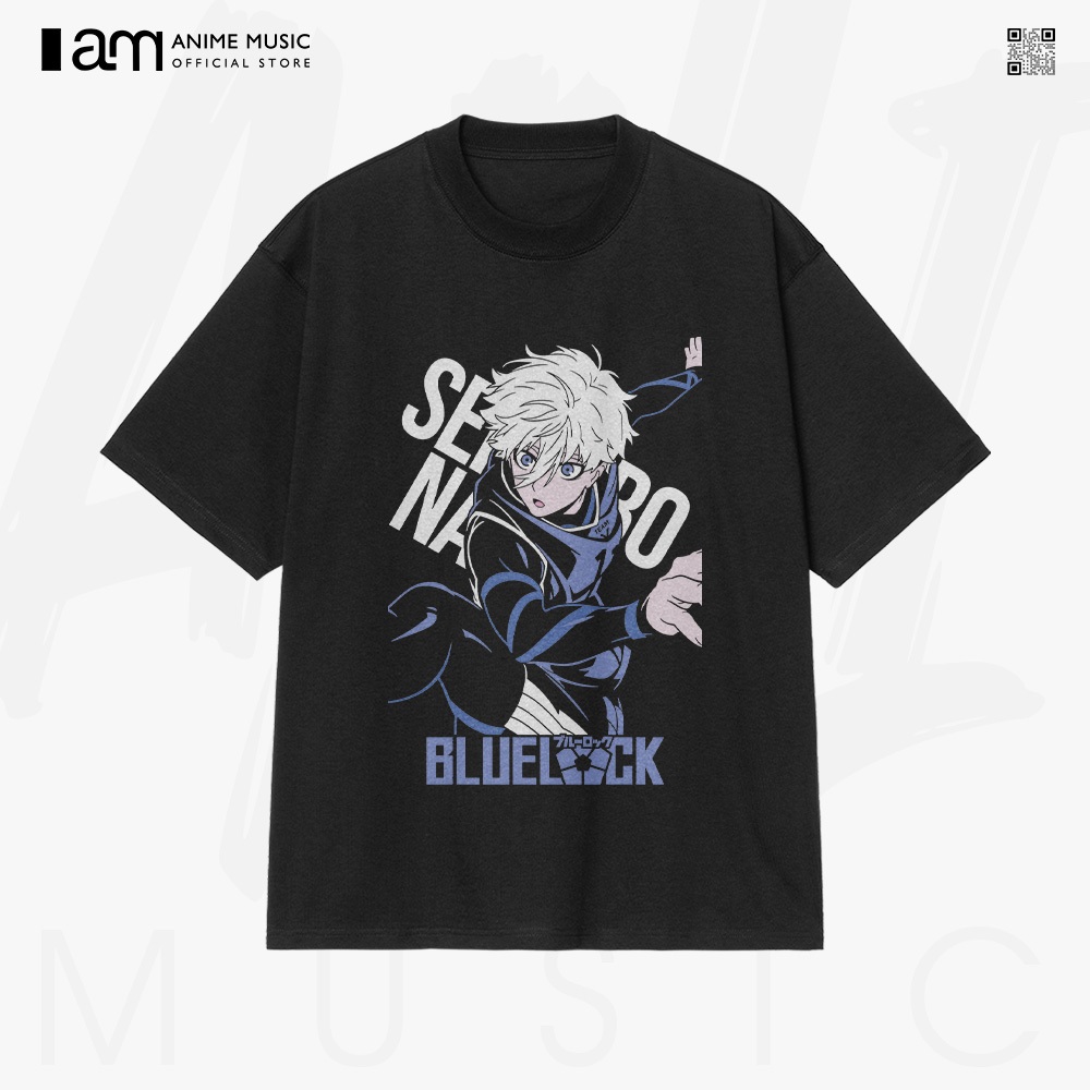 Áo thun Unisex BLUE LOCK Seishiro Nagi Art Oversized 100% Cotton ngắn tay