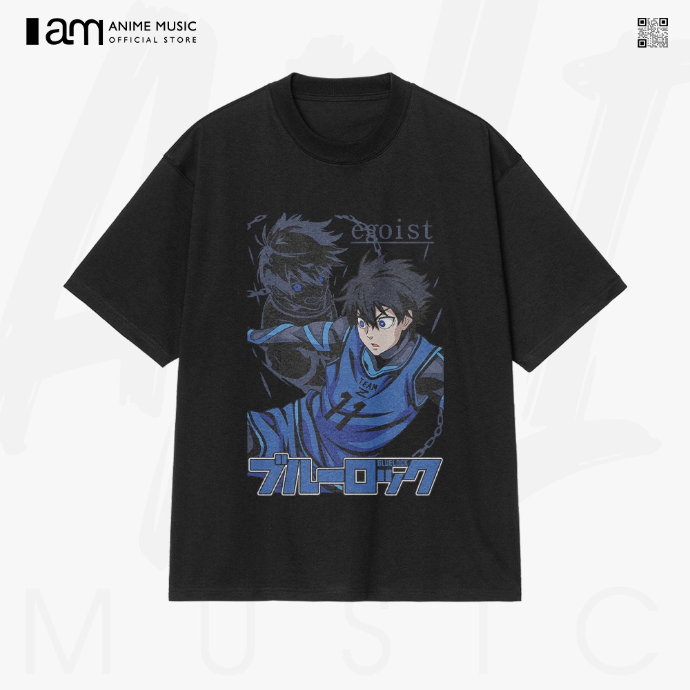 Áo thun Unisex BLUE LOCK EGOIST Color Art Oversized 100% Cotton ngắn tay