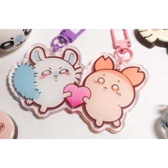 momonga heart kanichan magnetic keychain