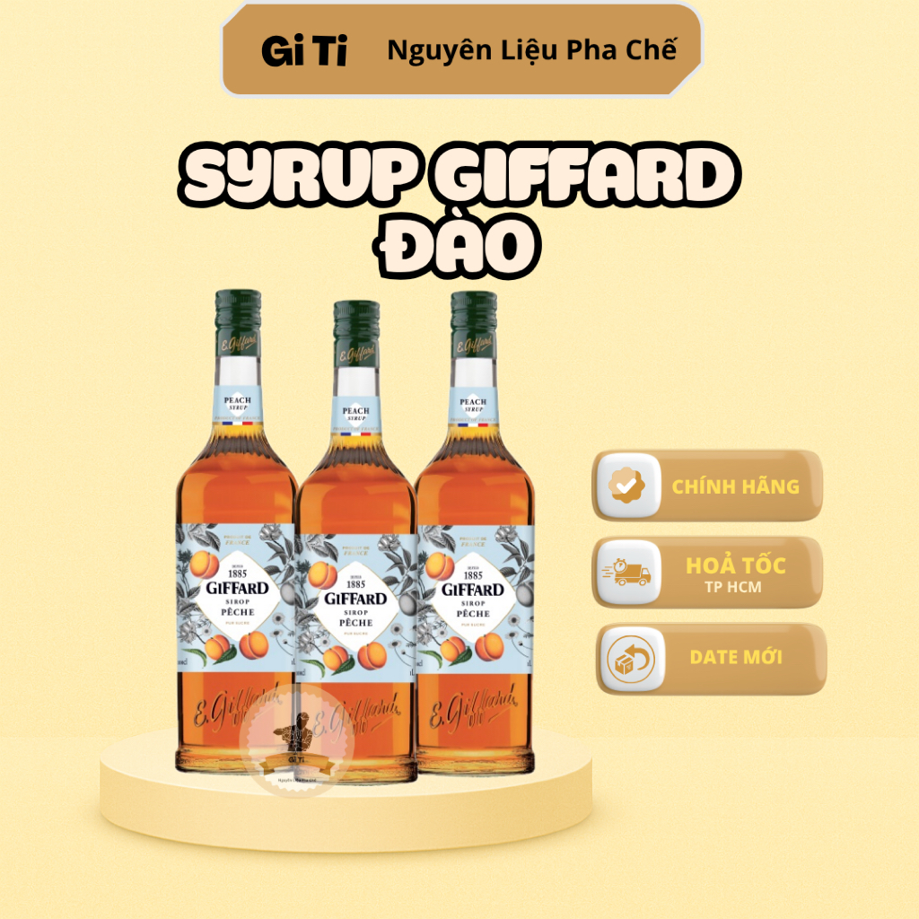 Siro/ Syrup Giffard Đào /Siro Đào Giffard 1L