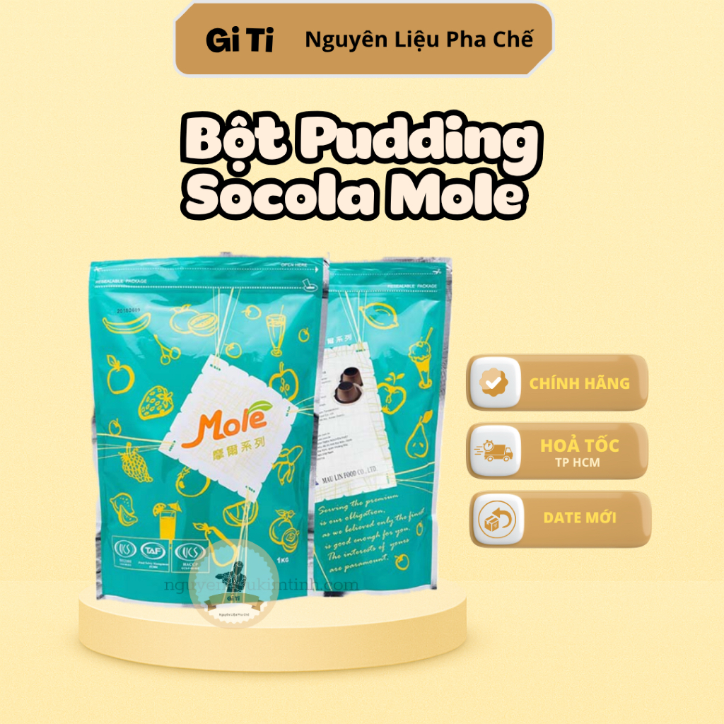 Mole Bột Pudding Socola/Bột Pudding Maulin Socola (Chocolate)