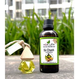 (Combo 3 chai) Tinh dầu Sả Chanh thơm lừng - 100ml + Tặng 3 vỏ lọ treo xe