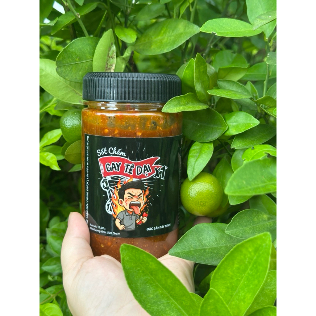 [Cay Vừa] Sốt Muối Chấm Cay Tê Dại(x1) Cay Vừa,Sốt Muối Tây Ninh Cay Tê Dại 500g,caytedai,muoichuhai