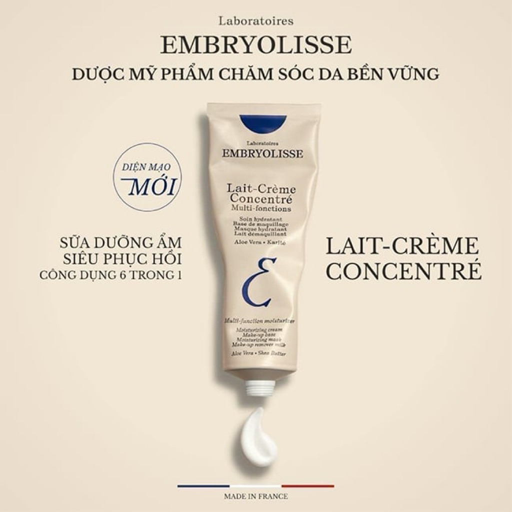 Sữa Dưỡng Ẩm Embryolisse Siêu Phục Hồi Da 75ml