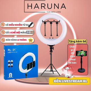  Đèn Livestream  Đèn trợ sáng RL 36 45 54cm kèm chân 2m Cao Cấp 3 màu sáng mịn độ phân giải rõ nét quay video-BH 12TH 