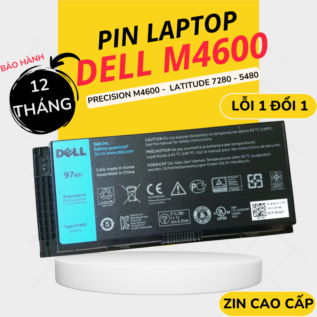 Linh kiện Pjn Dell Precision M4600 M4800 M6700 Latitude 5480 5580 7280 7480 –GJKNX/3RNFD/J60J5/M4800