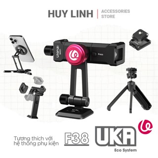 Mount kẹp giữ điện thoại xoay 360 Ulanzi MA51 Uka độ đa năng tiện lợi có ngàm Hotshoe gắn micro và đèn trợ sáng U15