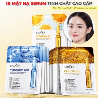 [COMBO 10] Mặt Nạ Giấy Dưỡng Da Serum Trắng Da Ngừa Mụn Cấp Ẩm Phục Hồi Da Mask Đắp Mặt Sadoer MOCHI SHOP Vitamin C
