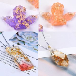 Giấy Vàng Giấy Bạc Trang Trí Resin Làm Handmade Trang Trí Móng