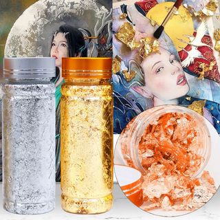 Giấy vàng bạc trang trí Resin (100 tờ)