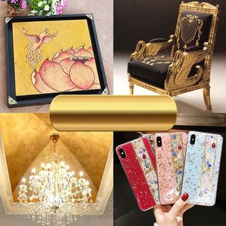 Giấy Vàng Giấy Bạc Trang Trí Resin Làm Handmade Trang Trí Móng