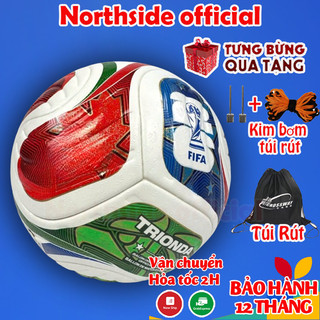  Quả bóng đá wc2026 Size 5 bóng đá đúc WC mẫu mới nhất + Tặng kim bơm túi lưới ,Bảo Hành 12 Tháng 