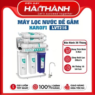  Máy Lọc Nước Để Gầm Karofi LIVOTEC LVT216 10 Lõi Lọc Màng RO 100GPD Hàn Quốc Bảo Hành Tại Nhà 3 Năm 