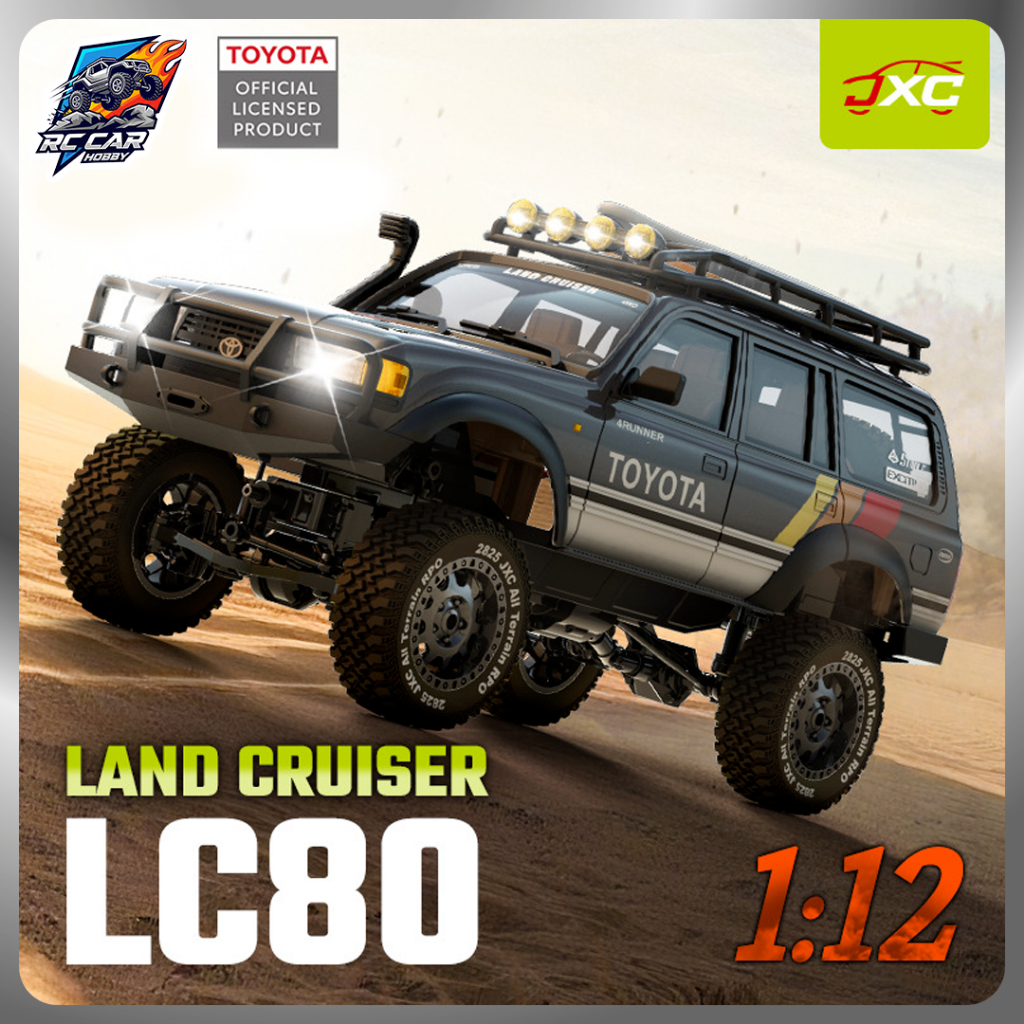 [Hàng sẵn] Xe Điều Khiển Từ Xa 4WD Toyota LAND CRUISER LC80 Tỉ Lệ 1:12 RC Rock Crawler Linh Kiện Cao