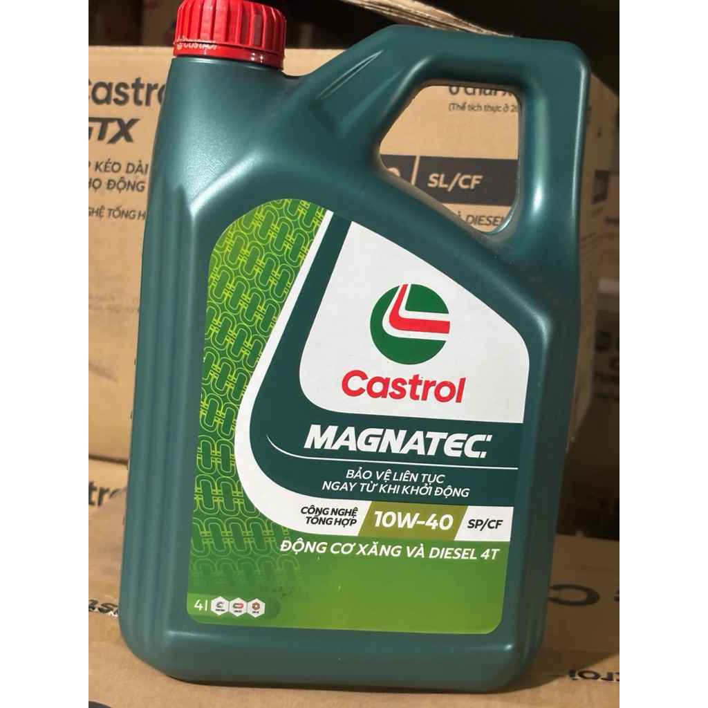 Dầu nhớt Castrol Magnatec SAE 10W-40 SP (Can 4 lít) - Dầu nhớt động cơ ô tô ( Hàng chính hãng)