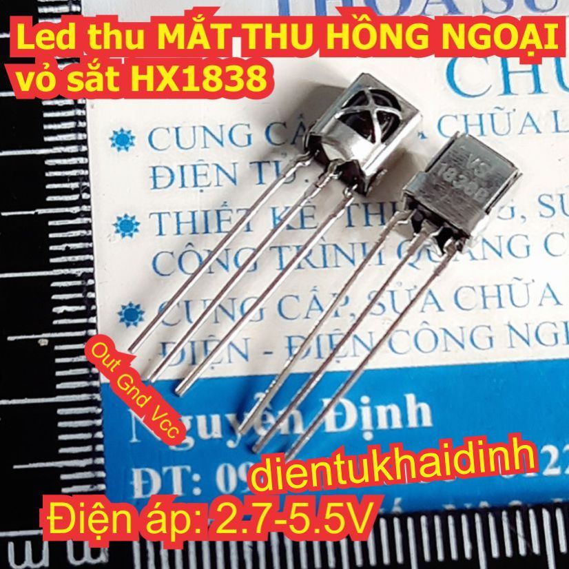 10 con Led thu MẮT THU HỒNG NGOẠI vỏ sắt HX1838 VS1838 1838B kde0140