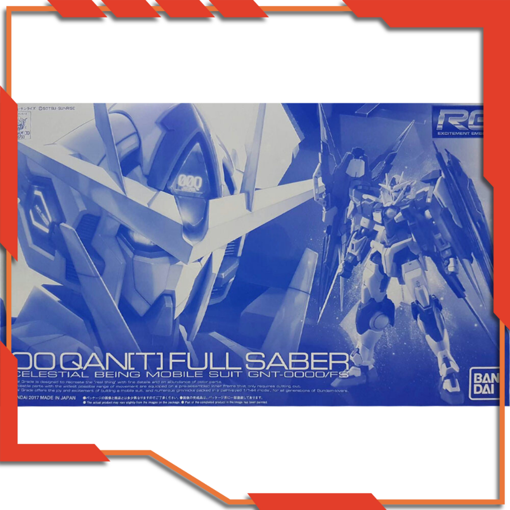 [HÀNG SẴN] Mô hình lắp ráp RG OO QanT Full Saber (P-Bandai) tỉ lệ 1/144 - Chính hãng Bandai