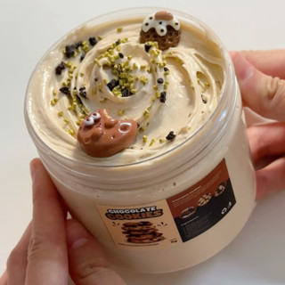  SLIME BƠ   BUTTER SLIME     Bánh quy Socola   Chất nhờn ma quái slime - haphuonganhuyslime 