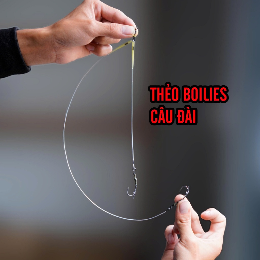 Thẻo Boilies Câu Đài 2 Lưỡi Tự Đóng Cá - Boilies Bazan Fishing