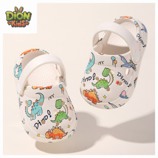 Dép sục cross cho bé trai, bé gái chất liệu EVA cao cấp, không mùi an toàn và êm ái họa tiết khủng long, ô tô