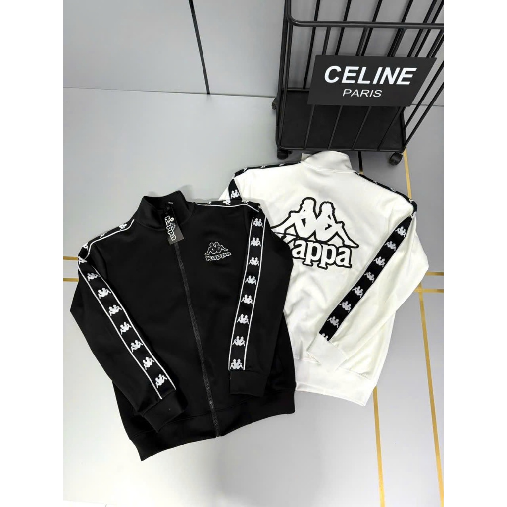 Áo Khoác Kappa Chuẩn Form Unisex – Vải Cát Mịn, Mặc Mát, Thiết Kế Local Brand Hot Trend 2025