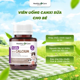 Viên Uống Canxi Sữa Cho Bé Healthy Care Kids Milk Calcium Hộp 60 Viên
