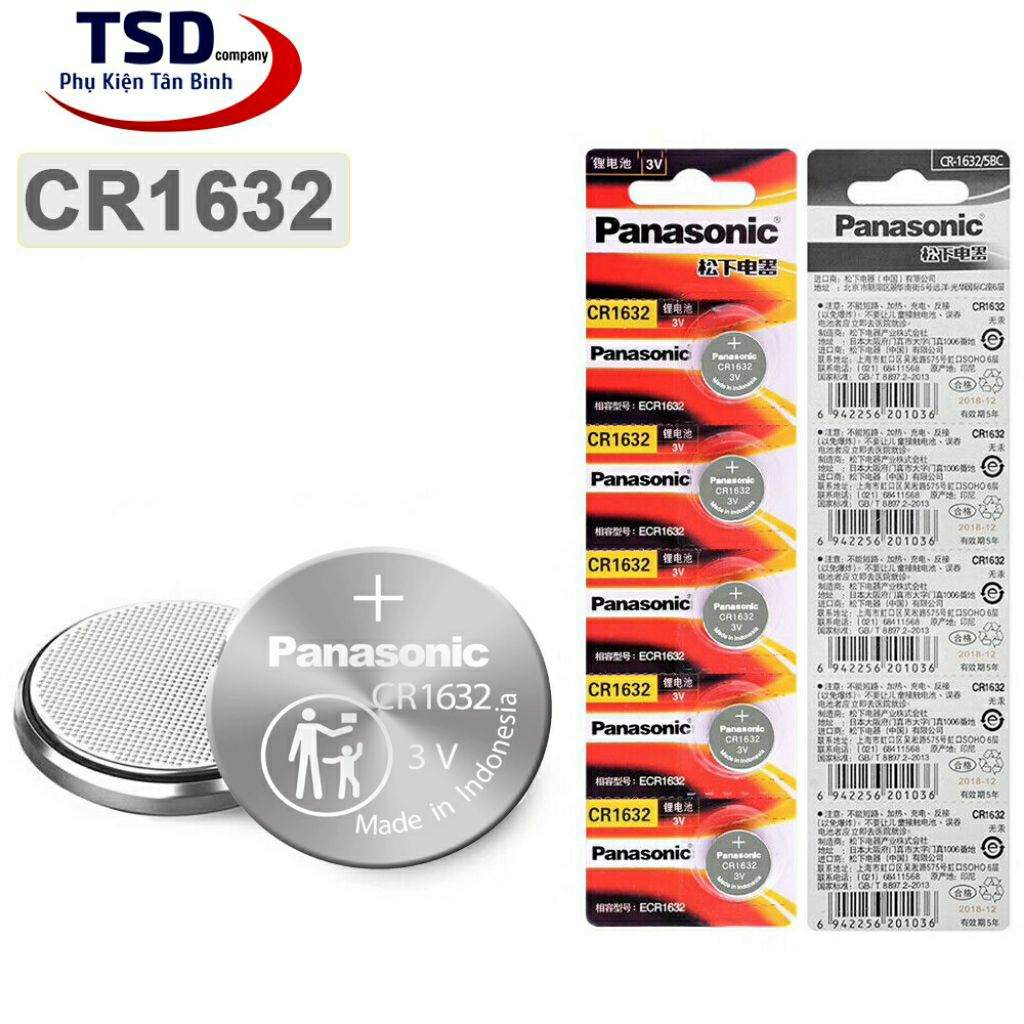 Pin Cảm Biến Áp Suất Lốp CR-1632, Pin Cmos, Pin Cúc Áo -TFL Shop