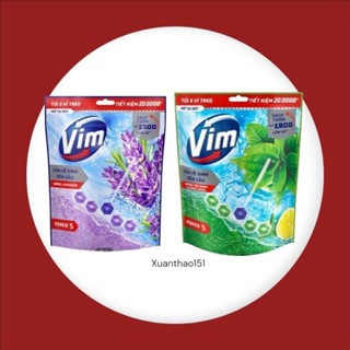(HỎA TỐC, HCM) Túi 5 Viên Treo Bồn Cầu VIM POWER 5 Hương Lavender/Trà xanh &Chanh
