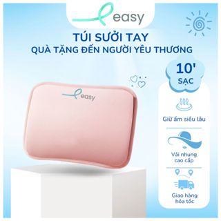 Túi sưởi tay, Chườm nóng Easy, Chất liệu nhung mềm mịn, có sạc điện cao cấp chống cháy nổ an toàn khi sử dụng