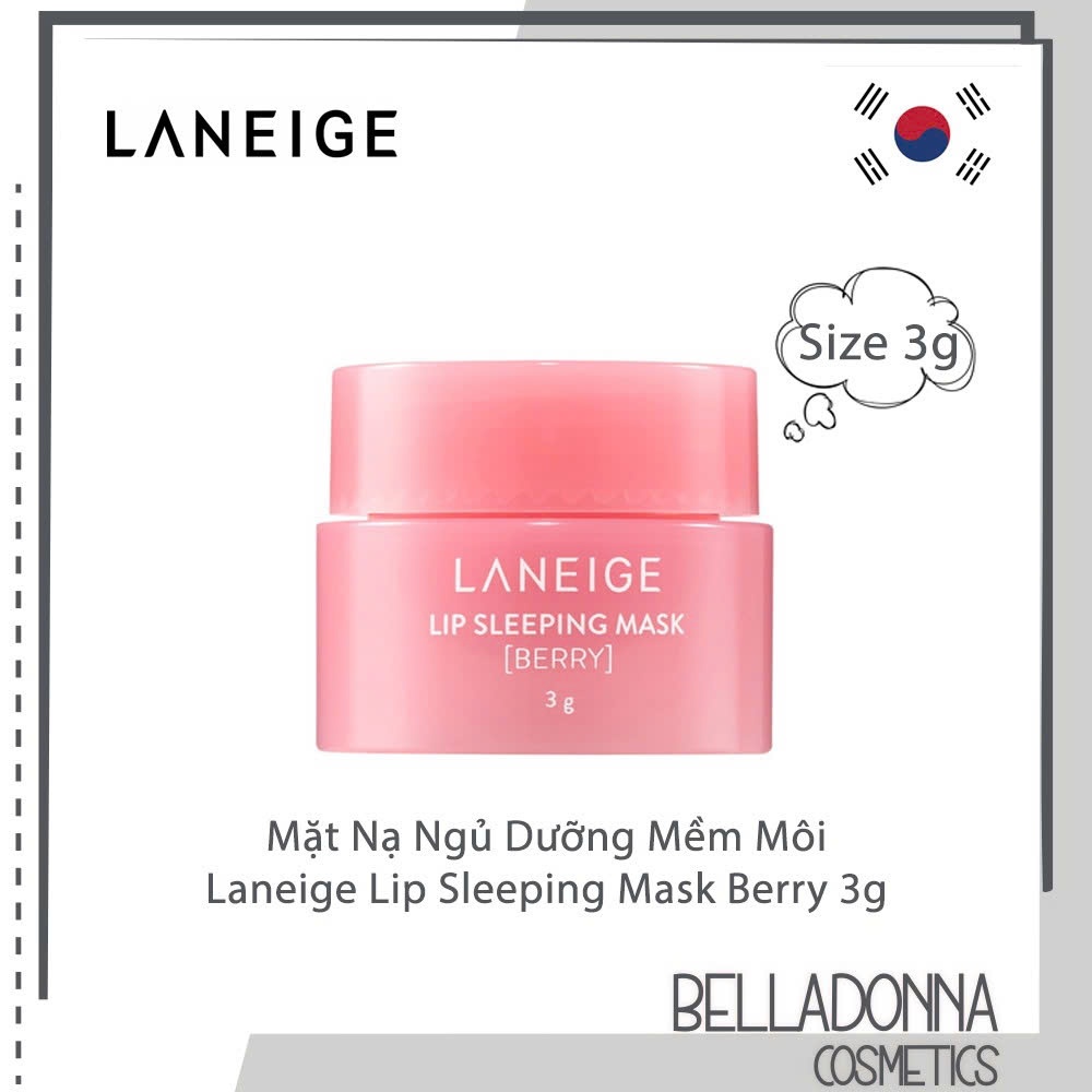 [Hủ Nhỏ 3g] Mặt Nạ Ngủ Cho Môi Laneige Lip Sleeping Mask 3g