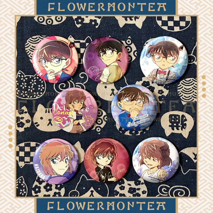 (Conan X Haibara 01) Set 2 Ghim Cài / Huy Hiệu - Detective Conan | Thám Tử Lừng Danh Conan