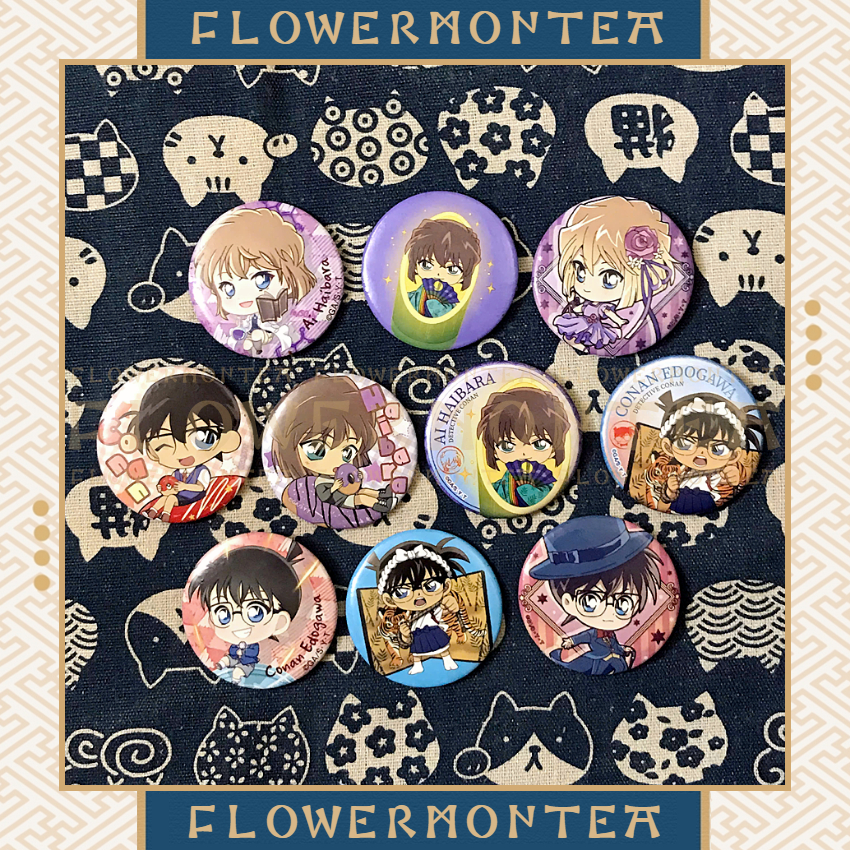 (Conan X Haibara 02) Set 2 Ghim Cài / Huy Hiệu - Detective Conan | Thám Tử Lừng Danh Conan