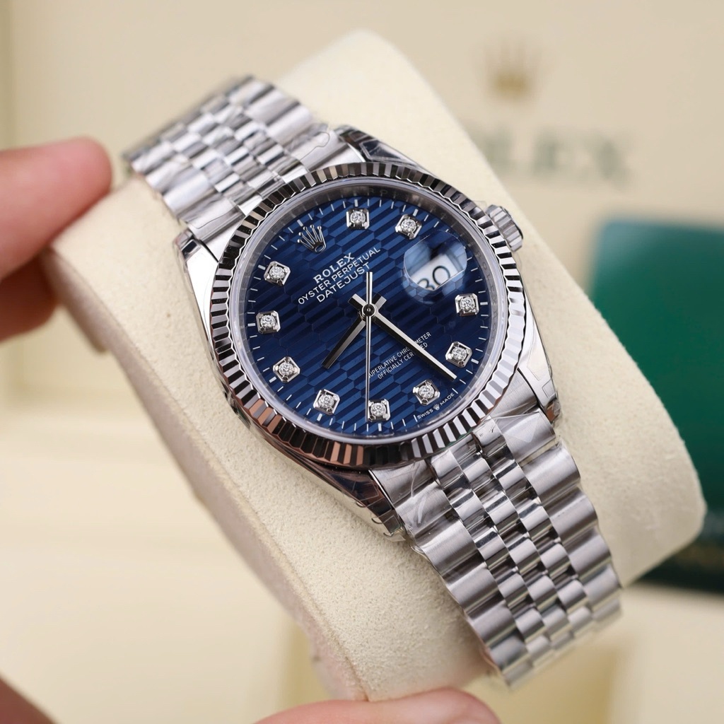 ROLEX Datejust 36MM VS factory   Lõi máy Cal 3235 Dandong  Vỏ thép 904L   Kính Sapphire, chống nc 5A