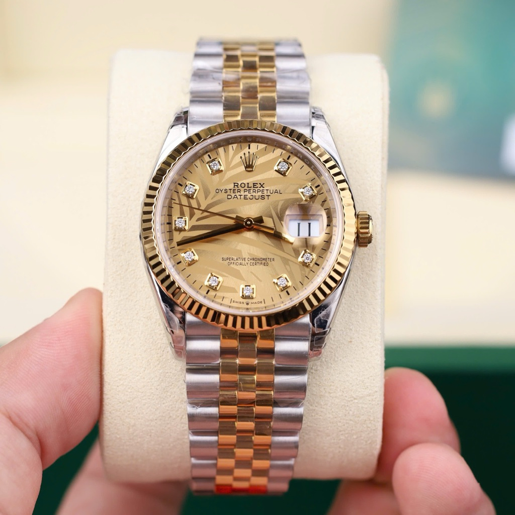 ROLEX Datejust 36MM VS factory Lõi máy Cal 3235 Dandong Vỏ thép 904L Kính Sapphire, chống nc 5ATM
