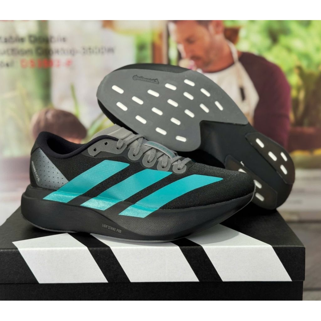 [ Ảnh Thật ] Giày Chạy Bộ Thể Thao Nam Adidas Adizero Evo Sl ' Tặng Kèm tất xịn '