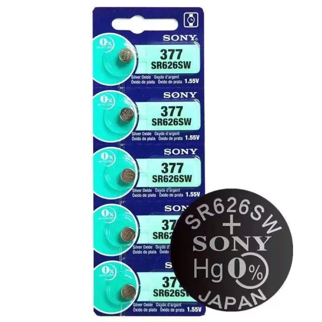 Vỉ 5 Viên Pin Đồng Hồ SONY đủ mã SR626 .