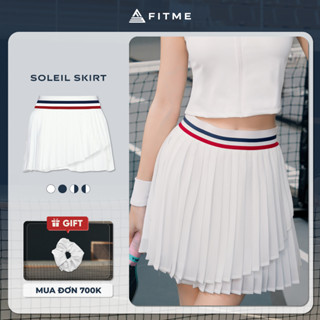 Váy pickleball tennis nữ Fitme SOLEIL ES mềm nhẹ 3 lớp tặng kèm quần bảo hộ thoáng khí VVSP01