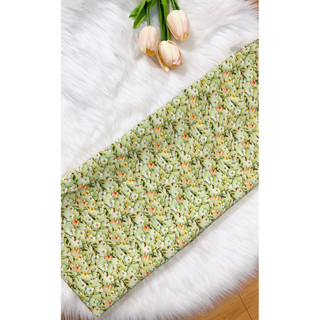 M617 . vải lụa mango hoa 8D 8 mẫu may bà ba, áo dài… khổ 1.5m