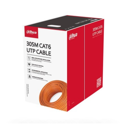 Cable LAN DAHUA DH-PFM922I-6UN-C UTP CAT6 305m Màu Cam (Lõi hợp kim)