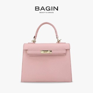 BAGIN Túi Xách Nữ  HM Da Trơn Lì Cao Cấp Tặng Kèm Khăn Lụa Có Kèm Dây Đeo