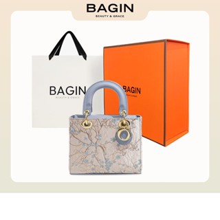 BAGIN Túi Quai Xách Nữ Họa Tiết Thêu Nổi Cao Cấp Tặng Kèm Hộp Đựng Quà Tặng Sang Trọng