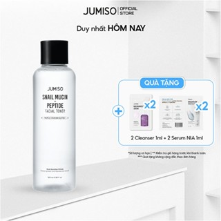 Toner chiết xuất ốc sên hỗ trợ phục hồi và kiềm dầu trên da JUMISO Snail Mucin 95+ Peptide Facial  Toner 205ml
