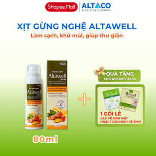 Xịt gừng nghệ Altawell Spray Hỗ trợ Sáng Hồng Da Tự Nhiên cho Mẹ bầu & Mẹ sau sinh