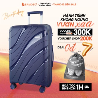 Vali du lịch Bamozo Size 20/24 cao cấp nhựa PP chống vỡ tuyệt đối - bảo hành 5 năm_Nancy