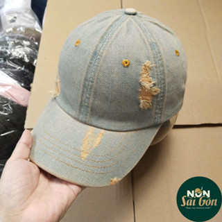 (Hàng VNXK) Nón nam nữ, mũ lưỡi trai Basic vải Jean đẹp Form chuẩn (Ảnh thật)
